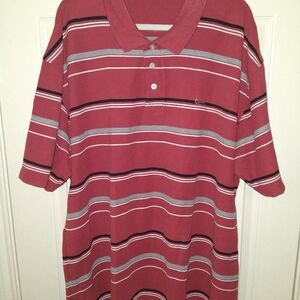 Kani Gold Striped Short Sleeve Polo Shirt Men's sz 4X.